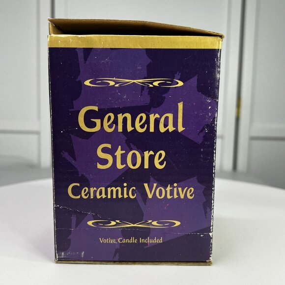 General Store Ceramic Votive Candle Holder Christmas Decor From 1990s - Picture 2 of 12
